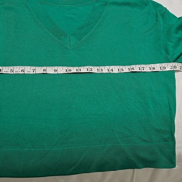 Express Green V-Neck Women's Sweater Xs - Picture 5 of 8